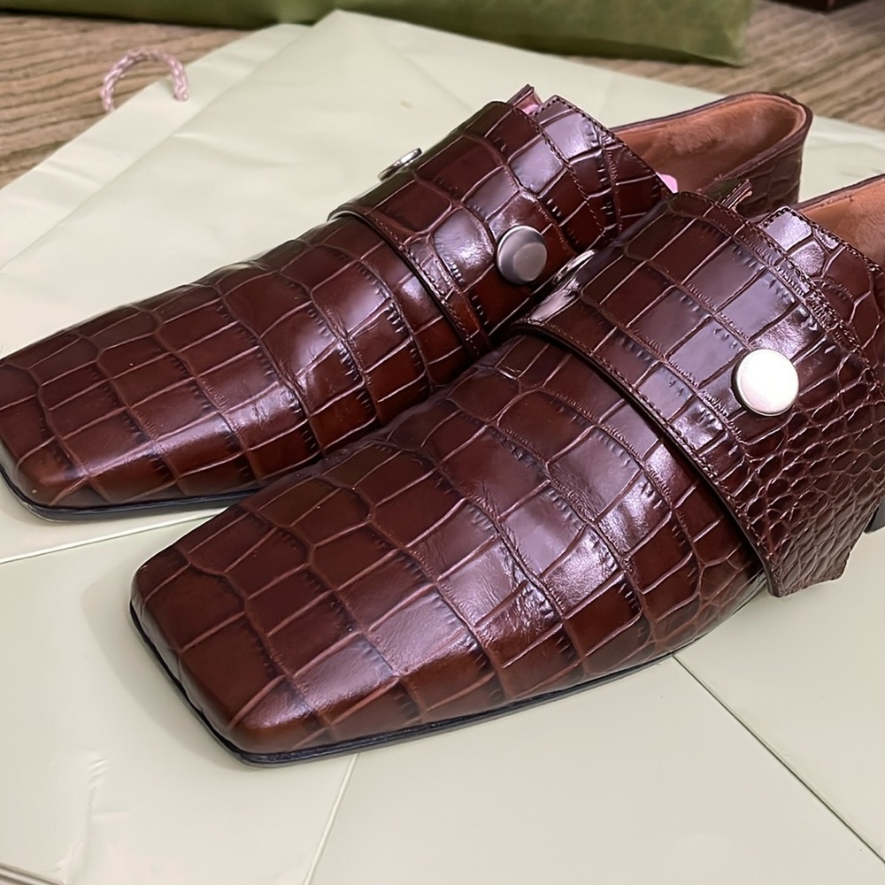 Victoria Beckham moccasins 8.5. Leather. Made in Italy